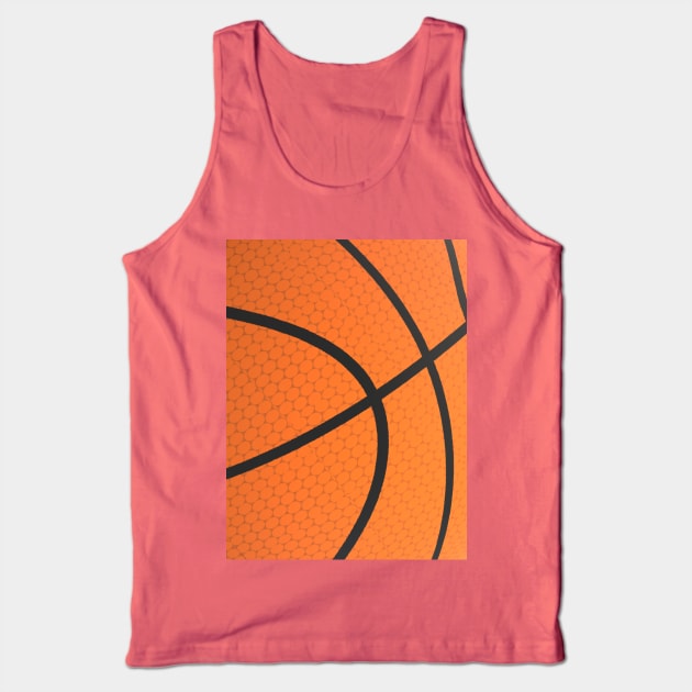 Abstract Weathered Basketball for Players and Fans Tank Top by Art By LM Designs 